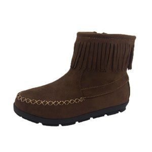 Girls Shoes Grosby Ruby Brown Fringe Ankle Boot